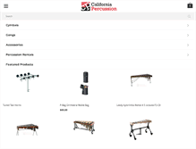 Tablet Screenshot of californiapercussion.com